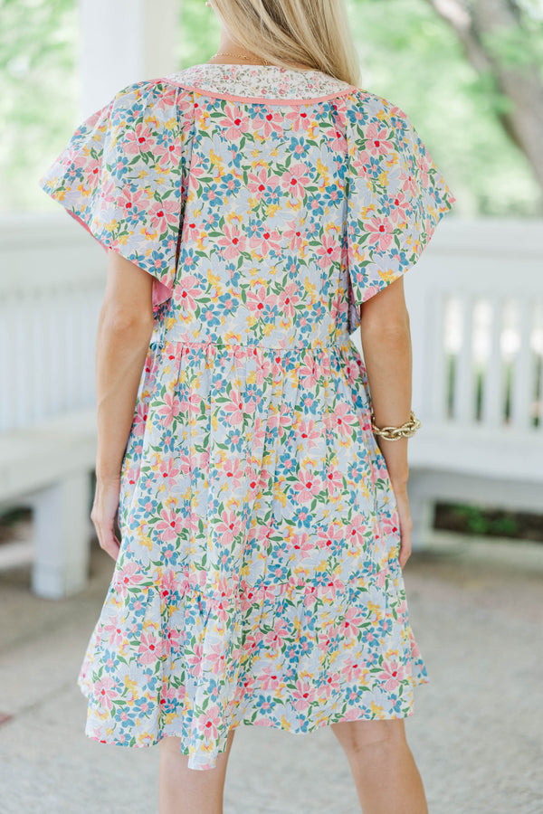All The Pretty Things Blue Floral Dress