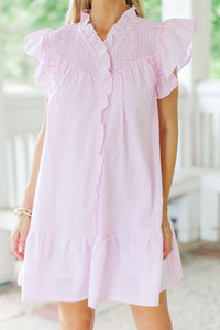 Where You Feel Best Pink Striped Dress