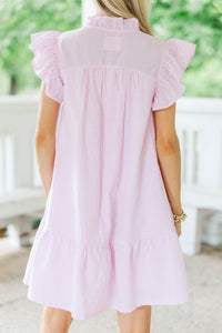Where You Feel Best Pink Striped Dress