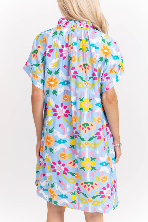 Where The Good Things Are Blue Floral Dress