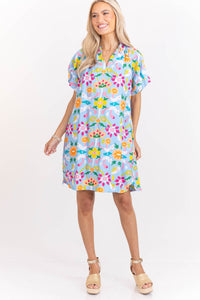 Where The Good Things Are Blue Floral Dress