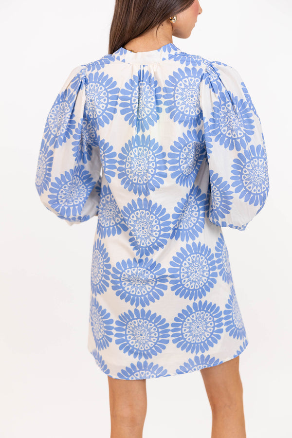 All Things Sweet Blue Printed Dress