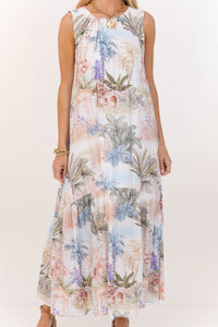 Purely Pretty White Floral Midi Dress