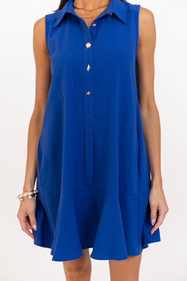 Fits Right In Navy Dress