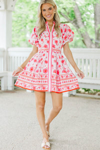 Step By Step Pink Chintz Dress