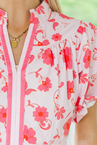 Step By Step Pink Chintz Dress
