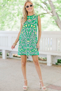 A Sweet Escape Green Embroidered Dress