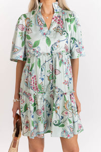 Feeling Your Best Sage Paisley Dress