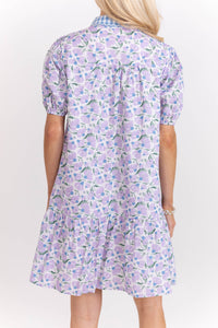 As Time Goes On Lavender Floral Dress