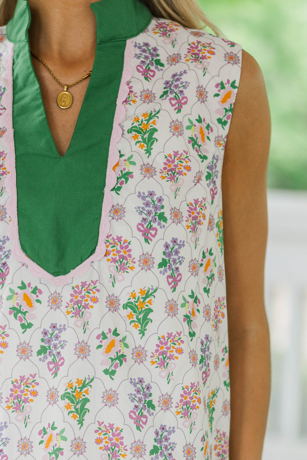 At Any Rate Purple Medallion Dress