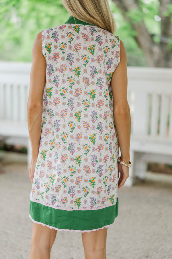At Any Rate Purple Medallion Dress