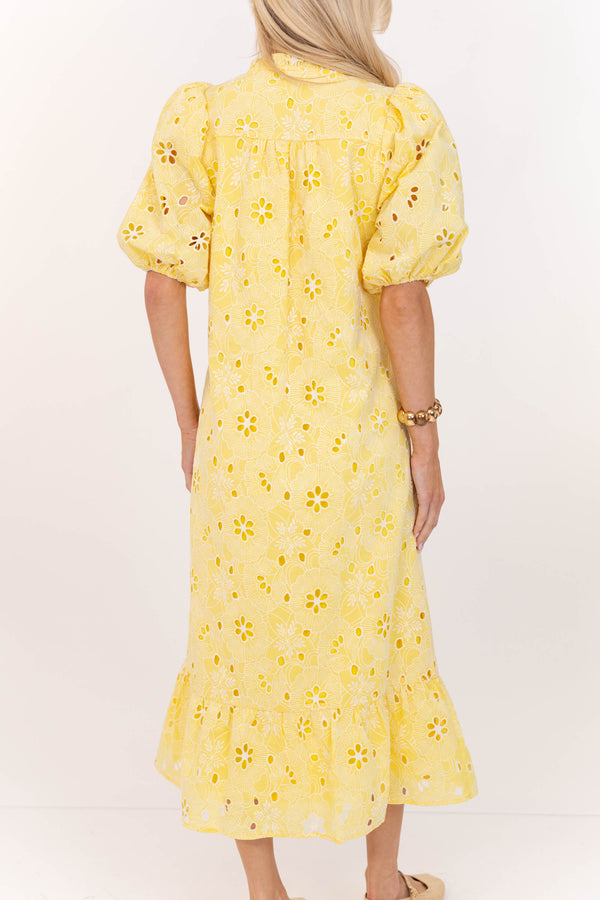 pastel yellow midi dress See The Light Yellow Eyelet Midi Dress Shop the Mint pastel yellow midi dress See The Light Yellow Eyelet Midi Dress Shop the Mint