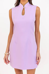A Good Feeling Lavender Shift Dress