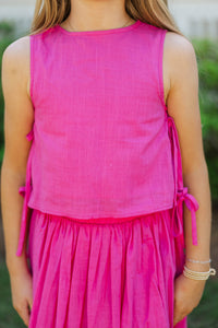 Girls: Nothing Sweeter Fuchsia Blouse