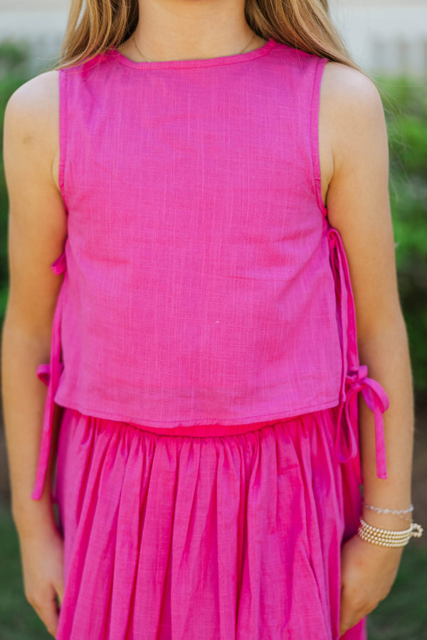 Girls: Nothing Sweeter Fuchsia Blouse