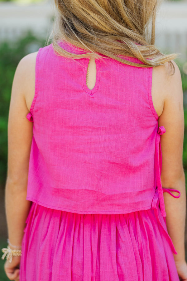 Girls: Nothing Sweeter Fuchsia Blouse