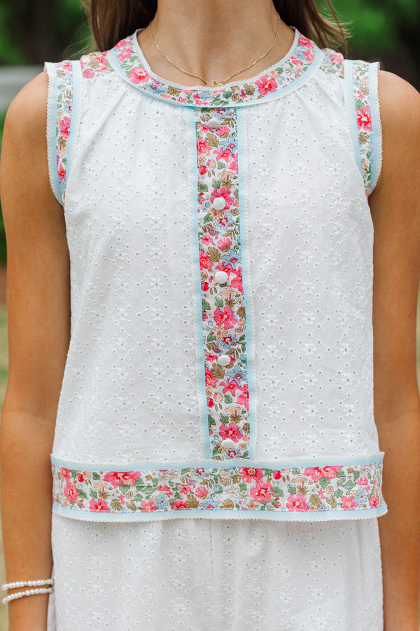 Girls: So Good To Have White Eyelet Romper