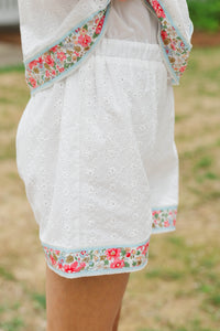 Girls: So Good To Have White Eyelet Romper