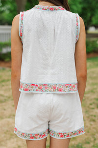 Girls: So Good To Have White Eyelet Romper