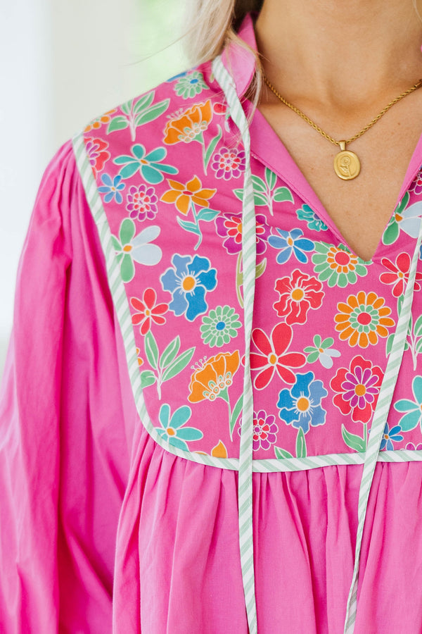 All The Little Things Pink Floral Dress