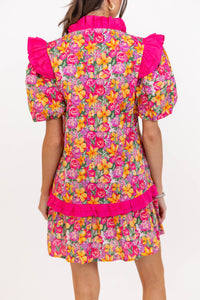 Keeps Getting Better Pink Floral Dress