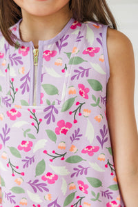 Girls: The Rosalie Lavender Floral Dress