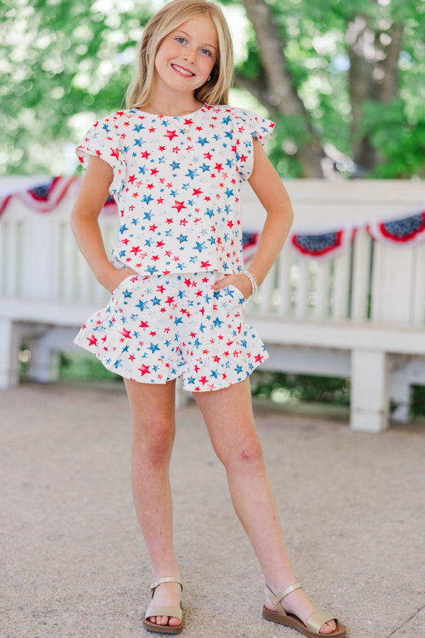 Girls: Feeling Fun White Stars Set