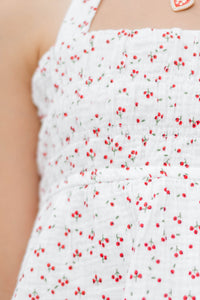 Girls: All The Magic White Ditsy Floral Tank