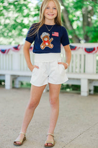 Girls: All-American Teddy Navy Sweater