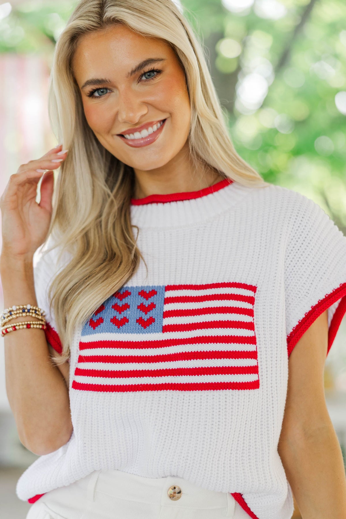Until We Meet Again Red Flag Sweater – Shop the Mint