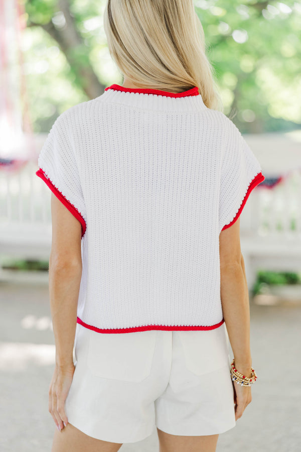 Until We Meet Again Red Flag Sweater