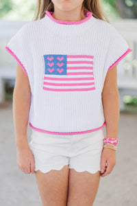 Girls: Until We Meet Again Pink Flag Sweater