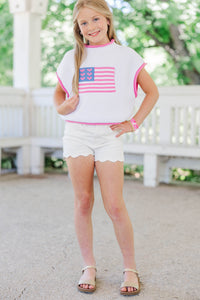 Girls: Until We Meet Again Pink Flag Sweater