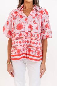 Better Than You Know Pink Floral Blouse