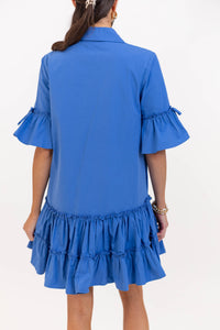In A New Light Blue Dress