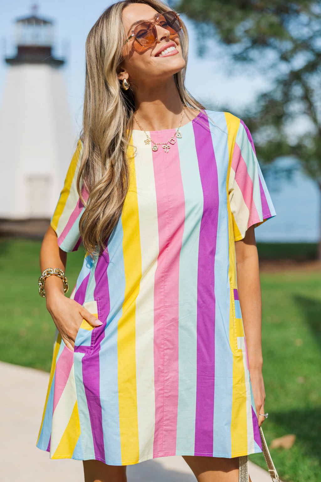 purple striped dress Be The Moment – Shop the Mint 42mm Pink Boho Flower Sari An intentional everyday staple Size:9 (UK) 43 (EU) 11 (US)