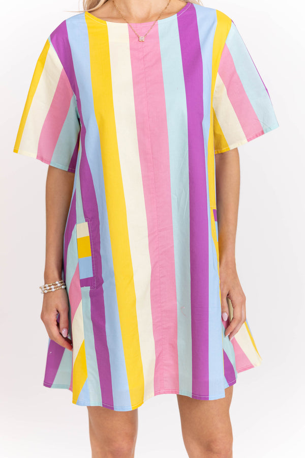 Be The Moment Purple Striped Dress – Shop the Mint