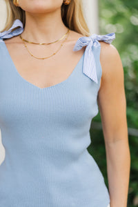 Lovely Little Things Blue Bow Tank