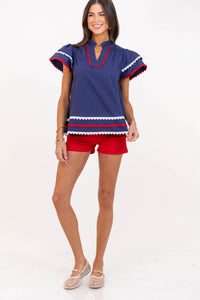 Have Some Fun Navy Blouse