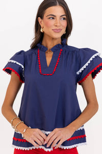 Have Some Fun Navy Blouse