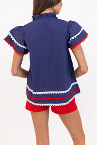 Have Some Fun Navy Blouse