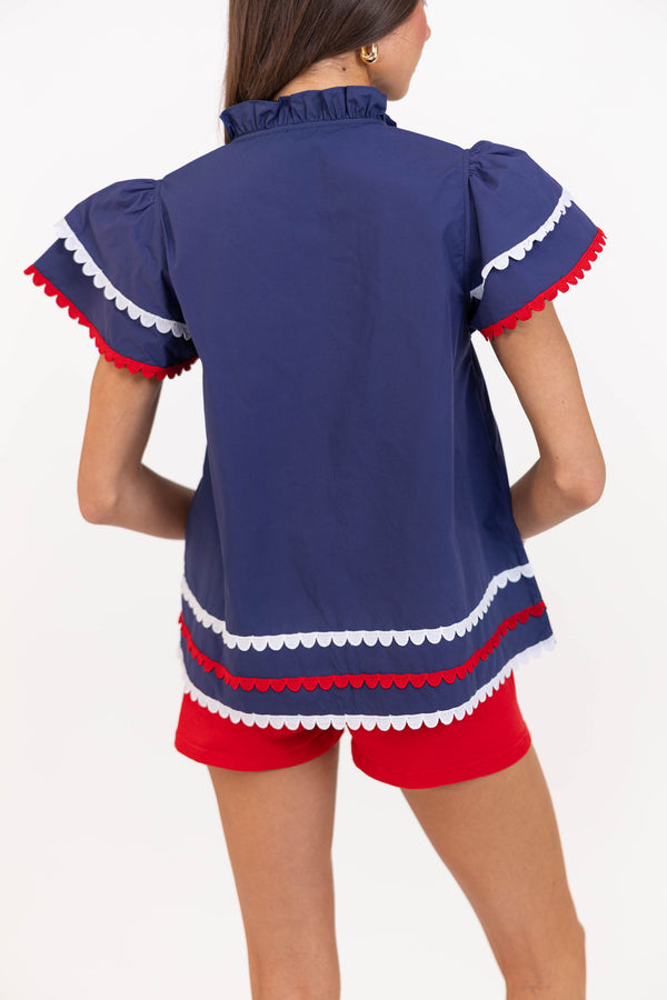 Have Some Fun Navy Blouse