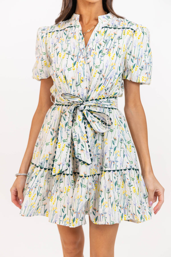 At Long Last Yellow Floral Dress