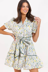 At Long Last Yellow Floral Dress