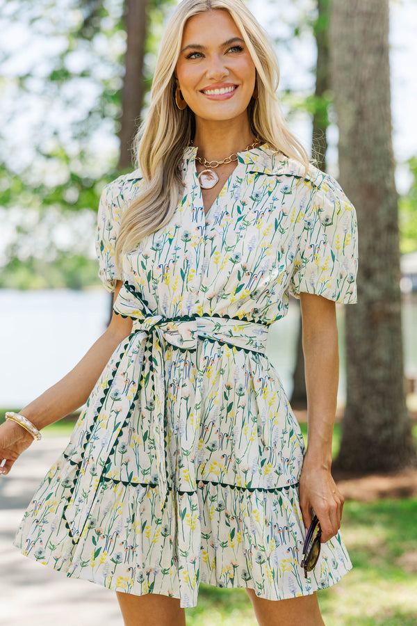 At Long Last Yellow Floral Dress