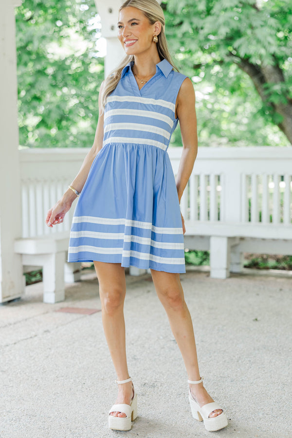 Open Air Blue Striped Dress – Shop the Mint