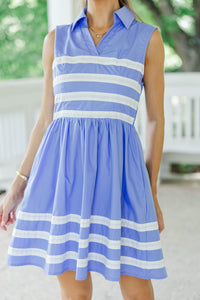 Open Air Blue Striped Dress
