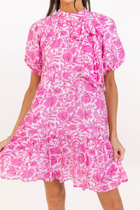 For The Record Pink Floral Dress