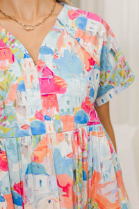 NURSING COLLECTION: Through It All Blue Toile Blouse