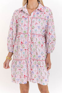 On Your Way Red Medallion Dress